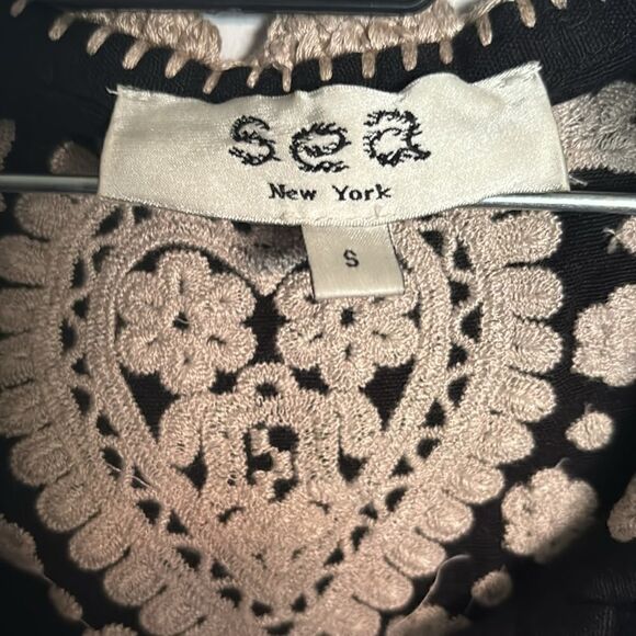 Sea NY Holly Tank  in Black/Cream Size S / NWOT - Picture 6 of 7